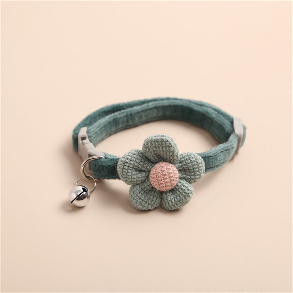 Multicolor Flower Cat Collar