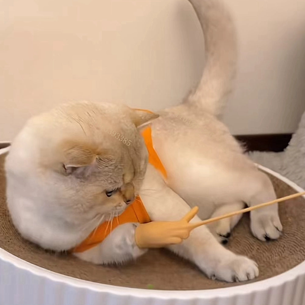 Palm-shaped Mini Hand Cat Teaser Glove