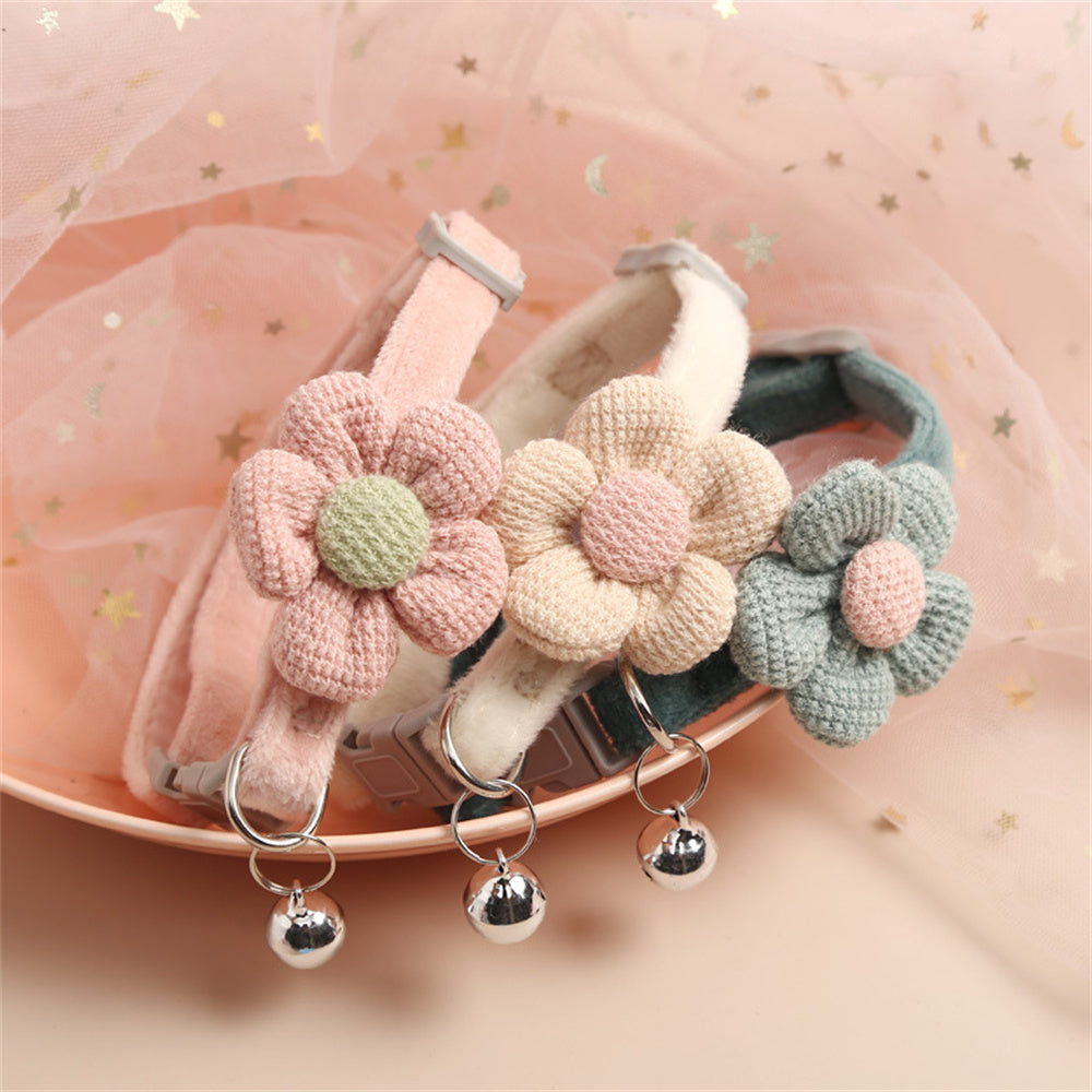 Multicolor Flower Cat Collar