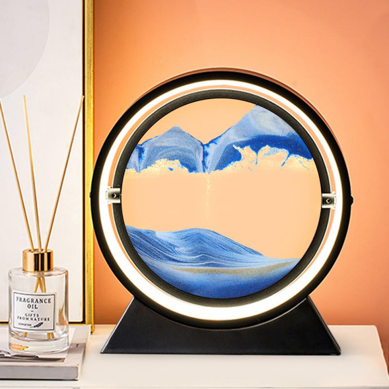 3D Hourglass Quicksand Table Lamp