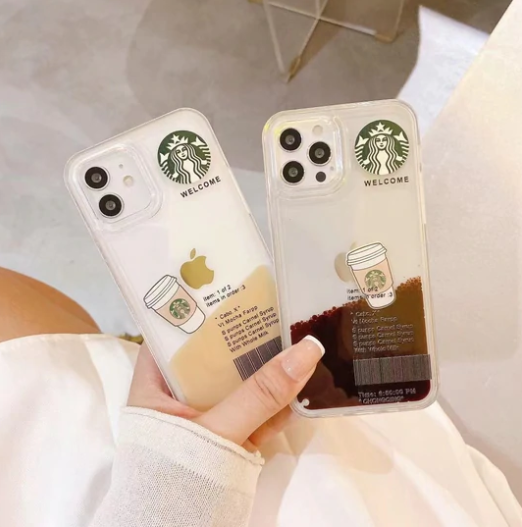 iPhone Liquid Coffee Floating Cup Case